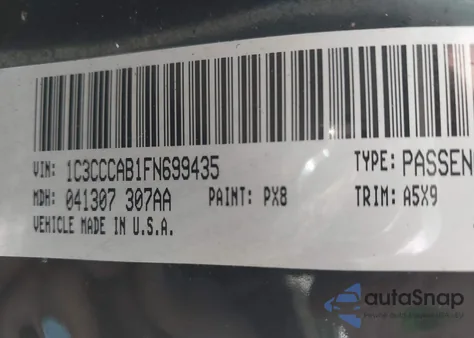 2015 Chrysler 200 Limited z USA, uszkodzony, nr VIN 1C3CCCAB1FN699435